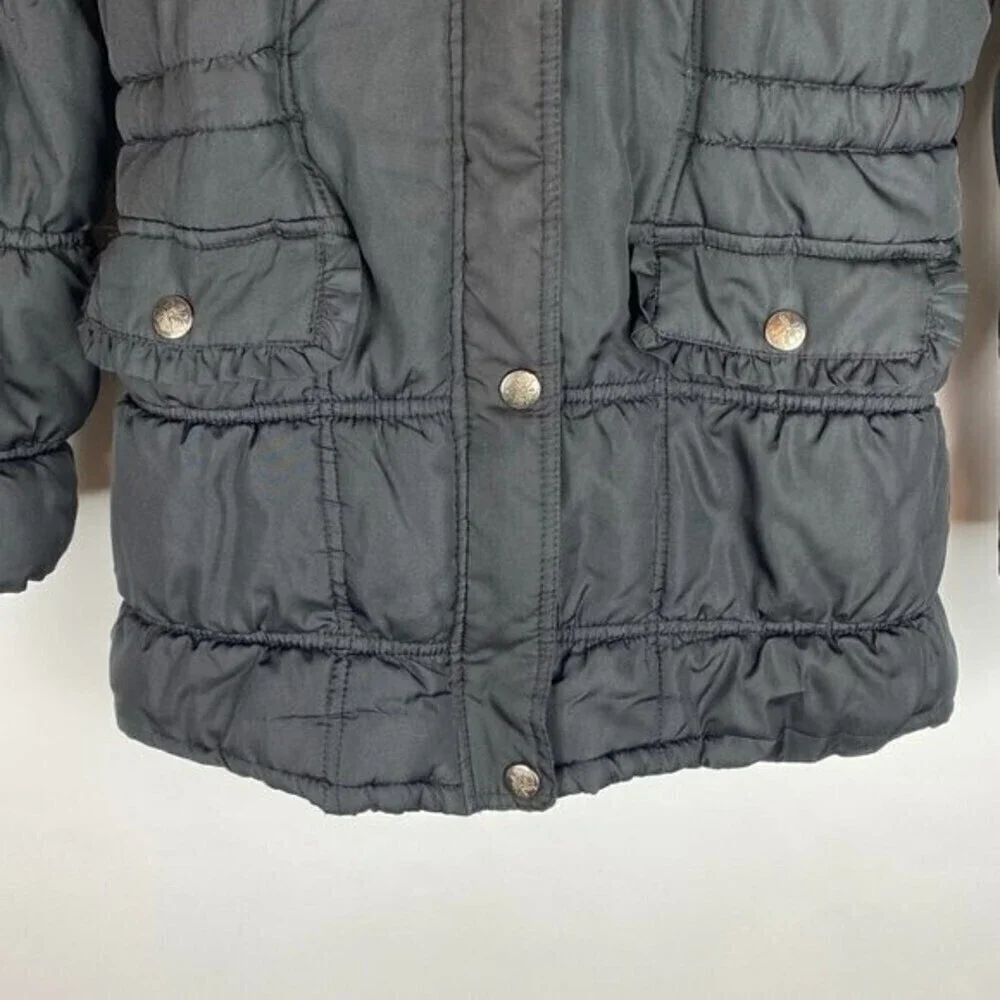 Urban Republic Girls Collection Puffer Jacket Large Black Hoodie Coat